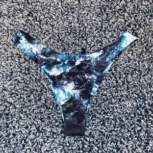 Blue tie-dye bottoms size small